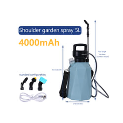 5L Electric Sprayer Rechargeable Automatic Atomization Plant Sprayer Gardening Irrigation Sprinkler Shoulder Type Watering - F Sprayer