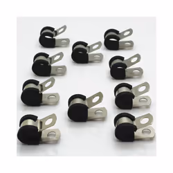 10PCS Water Cable Clips Pipe Clamps For 3/8 Inch Misting Tubes Applied For 9.52mm High Pressure Tubes Garden Misting System - ...