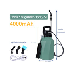 5L Electric Sprayer Rechargeable Automatic Atomization Plant Sprayer Gardening Irrigation Sprinkler Shoulder Type Watering - E Sprayer