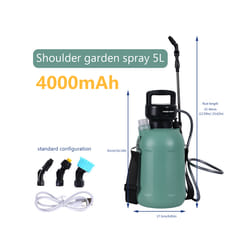 5L Electric Sprayer Rechargeable Automatic Atomization Plant Sprayer Gardening Irrigation Sprinkler Shoulder Type Watering - G Sprayer