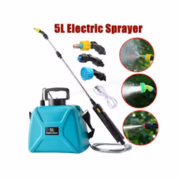 5L Electric Sprayer Rechargeable Lithium Battery Garden Sprayer Agricultural Irrigation Tool High Pressure Atomizer Sprayer - ...