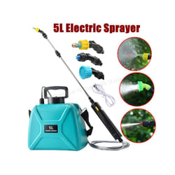 5L Electric Sprayer Rechargeable Lithium Battery Garden Sprayer Agricultural Irrigation Tool High Pressure Atomizer Sprayer - Sprayer blue