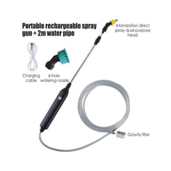 Garden Watering Spray Gun USB Automatic Electric Sprayer Nozzle Sprinkler Garden Plant Mister Watering Spray Irrigation - 2 meters