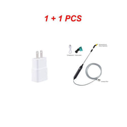 Garden Watering Spray Gun USB Rechargeable Automatic Electric Sprayer Nozzle Sprinkler Plant Mister Watering Irrigation - add US charger