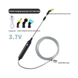 Garden Watering Spray Gun USB Automatic Electric Sprayer Nozzle Sprinkler Garden Plant Mister Watering Spray Irrigation - 2 meters