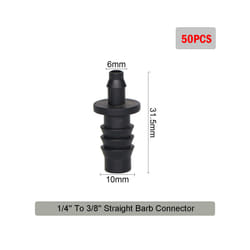 Garden Irrigation Sprinkler Connector Double Barb Tee Elbow Eng Plug Pipe Joint 8/11 4/7mm Hose Lock Watering Fitting - L