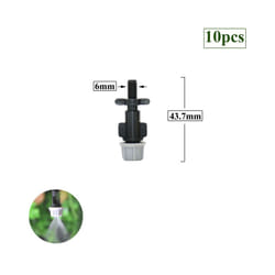 1/4 Inch Nozzle Dripper Watering Sprayer Misting Sprinkler With Hose Tee Barb thread Connector For Garden Atomizing System - J