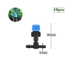 1/4 Inch Nozzle Dripper Watering Sprayer Misting Sprinkler With Hose Tee Barb thread Connector For Garden Atomizing System - M
