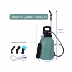 5L Electric Plant Sprayer Multipurpose Irrigation Sprinkler USB Rechargeable Adjustable Garden Irrigation Spray - 4000mAh pol ...