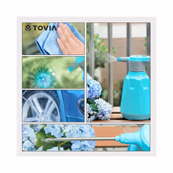 T TOVIA 2L Cordless Electric Sprayer Mister Automatic Watering Can Bottle for Garden Plant Pressure Sprayer Adjustable Nozzle - Blue