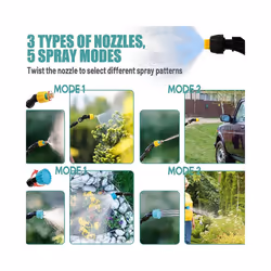 5L Electric Sprayer Rechargeable Lithium Battery Garden Sprayer Agricultural Irrigation Tool High Pressure Atomizer Sprayer - Sprayer sky blue
