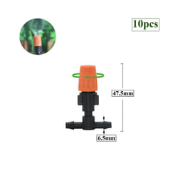 1/4 Inch Nozzle Dripper Watering Sprayer Misting Sprinkler With Hose Tee Barb thread Connector For Garden Atomizing System - P