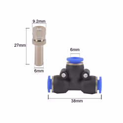 5Pcs Low Pressure Misting Cooling System Atomizing Nozzles 6mm Slip lock Quick Connectors Garden Nebulizer Outdoor Misting - Nozzles 0.4mm