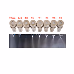 5Pcs Low Pressure Misting Cooling System Atomizing Nozzles 6mm Slip lock Quick Connectors Garden Nebulizer Outdoor Misting - Nozzles 0.4mm