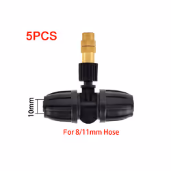 5PCS 8 Types of Micro Drip Irrigation Misting Brass Nozzle Garden Spray Cooling Parts Copper Sprinkler with Connector - G
