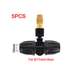 5PCS 8 Types of Micro Drip Irrigation Misting Brass Nozzle Garden Spray Cooling Parts Copper Sprinkler with Connector - G