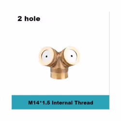 1/2" Misting Nozzle Brass Atomizing Spray Fitting Nebulizer Hose Connector Water Sprinklers Heads Adjustable Garden Irrigatio ...