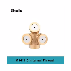 1/2" Misting Nozzle Brass Atomizing Spray Fitting Nebulizer Hose Connector Water Sprinklers Heads Adjustable Garden Irrigatio ...