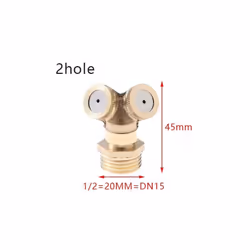 1/2" Misting Nozzle Brass Atomizing Spray Fitting Nebulizer Hose Connector Water Sprinklers Heads Adjustable Garden Irrigatio ...