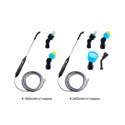 USB Rechargeable Electric Garden Sprayer Electric Sprayer with Telescopic Handle Powerful Electric Sprayer Lawn Electric - 2 nozzles  2 meter