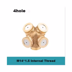 1/2" Misting Nozzle Brass Atomizing Spray Fitting Nebulizer Hose Connector Water Sprinklers Heads Adjustable Garden Irrigatio ...