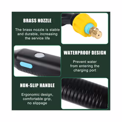 Watering Can Agricultural Equipment USB Rechargeable 5L Electric Sprayer Garden Plant Mister With Spray Gun Automatic - Portable Set 3m Pipe