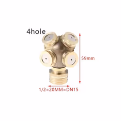 1/2" Misting Nozzle Brass Atomizing Spray Fitting Nebulizer Hose Connector Water Sprinklers Heads Adjustable Garden Irrigatio ...