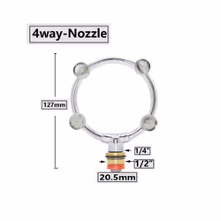 1~5 Heads M14 High Pressure Farm Garden Electric Sprayer Nozzle Sprinkler With 1/2 1/4" Thread Atomization Misting Spray - K