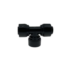 50pcs Tee Connector Quick Connection Garden Water Irrigation Sprinkler - Black