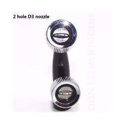 Sprayer Nozzle Gun Adapter Thread Connector Nozzle Fittings Garden Dedust, - 2 hole D3 nozzle