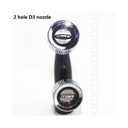 Sprayer Nozzle Gun Adapter Thread Connector Nozzle Fittings Garden Dedust, - 2 hole D3 nozzle
