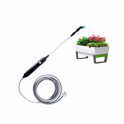 SideKin Battery Powered Sprayer Wand  Electric Sprayer Garden Automatic Atomization Water Hose for Yard Lawn Weeds Plants - WHITE