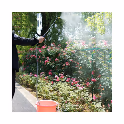 Portable Electric Gardening Sprayer Irrigation Tool USB  Rechargeable Telescopic Handle with 3M Tube for Yard Plant - as shown
