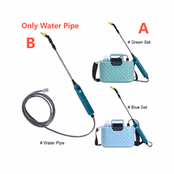 5 L with Telescopic Wand USB Rechargeable with Adjustable Shoulder Strap Electric Garden Sprayer Digital Display for Lawn - B 5m Water Pipe