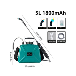 Shoulder-Type Electric Pesticide Sprayer 5L/8L 1800mAh/ Spray Garden Power Tool Comes With Bucket USB Charging - Set Q