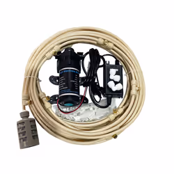 New Quiet Garden Water Mist Spray Electric Electric Diaphragm Pump Kit Greenhouse Irrigation Outdoor Misting Cooling System - Water timer
