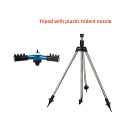 New Creative 360 Rotating Irrigation Telescopic Bracket Tripod Sprinkler Automatic Rotating Sprayer Garden Watering Sprinkler - C