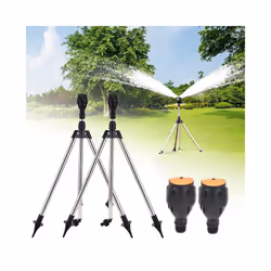 New Creative 360 Rotating Irrigation Telescopic Bracket Tripod Sprinkler Automatic Rotating Sprayer Garden Watering Sprinkler - C