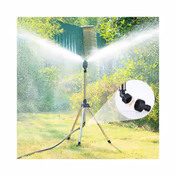 New Creative 360 Rotating Irrigation Telescopic Bracket Tripod Sprinkler Automatic Rotating Sprayer Garden Watering Sprinkler - C
