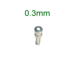 10 PCS Quick Slip Lock Nozzle 0.1mm-0.6mm Fogging Spray Sprinkler Misting Garden Nozzle for 6mm Quick Connector - 0.3mm