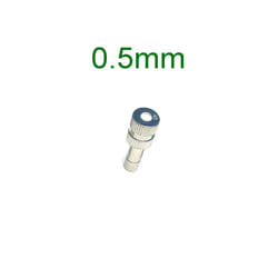 10 PCS Quick Slip Lock Nozzle 0.1mm-0.6mm Fogging Spray Sprinkler Misting Garden Nozzle for 6mm Quick Connector - 0.5mm