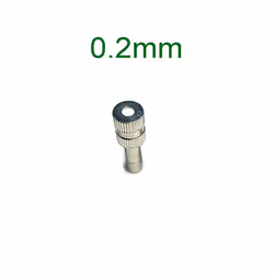 10 PCS Quick Slip Lock Nozzle 0.1mm-0.6mm Fogging Spray Sprinkler Misting Garden Nozzle for 6mm Quick Connector - 0.2mm