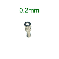 10 PCS Quick Slip Lock Nozzle 0.1mm-0.6mm Fogging Spray Sprinkler Misting Garden Nozzle for 6mm Quick Connector - 0.2mm