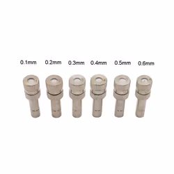 (50 Pieces/Lot) Low Pressure Stainless Steel Fog Misting Nozzles Connectors Garden Water Irrigation Sprinkler - 0.6mm nozzles