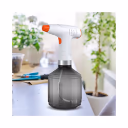Electric Sprayer USB Rechargeable Household Watering Bottle 8h Working Time 360 Degree Rotating Nozzle for Garden Park - Black Grey