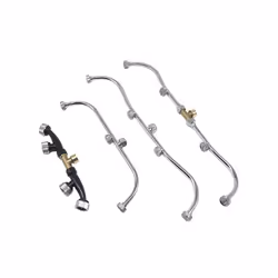 ) Stainless Steel High Pressure Agricultural Atomizing Nozzle Fruit Tree Spray Gun Pesticide Sprinkler Garden Irrigation Sprayer - 4 holes (combined