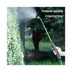 USB Rechargeable Lawn Water Sprayer with Telescopic Handle Electric Garden Sprayer Lawn Electric Sprayer for Gardening Cleaning - 2 nozzles  2 meter