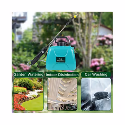 5L Electric Sprayer Spray Gun USB Rechargeable Automatic Sprayer Plant Sprayer Bottle Sprinkler Watering Can Garden Irrigation - upgrade blue