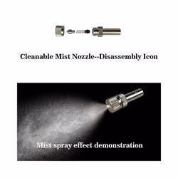 Water Mist Atomizer Electric Sprayer Misting Cooling System Garden Nebulizers Water Fog Plant Mister Nozzles - 18M