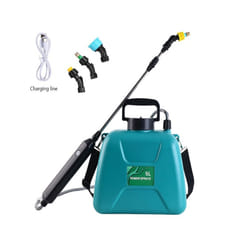Electric Sprayer 5L Watering Can With Spray Gun Automatic Garden Plant Mister USB Rechargeable Irrigation Tool Electric - Green